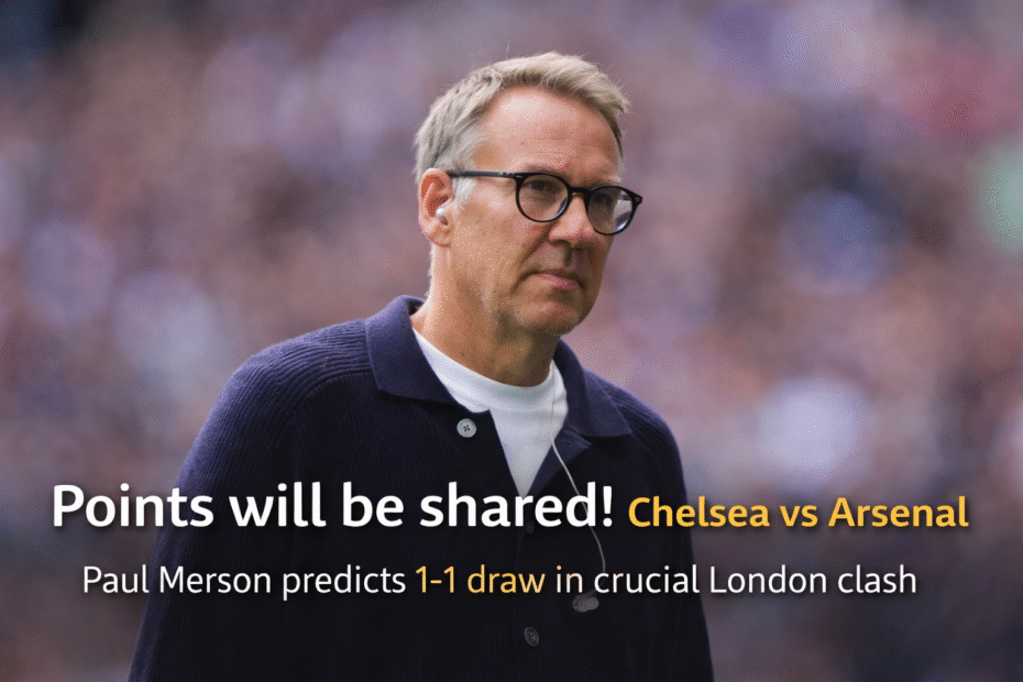 Paul Merson makes Chelsea vs Arsenal prediction and names Mikel Arteta’s ‘most important’ player