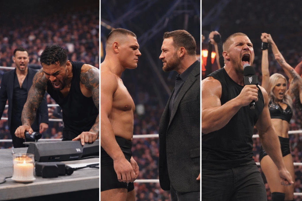 Intense WWE action moments captured