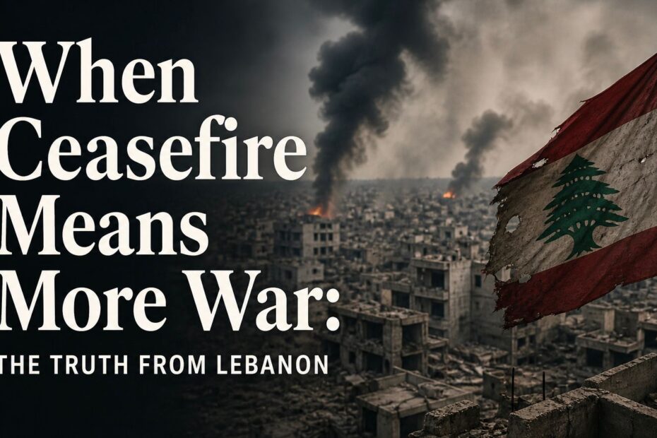 When Ceasefire Means More War: The Truth from Lebanon