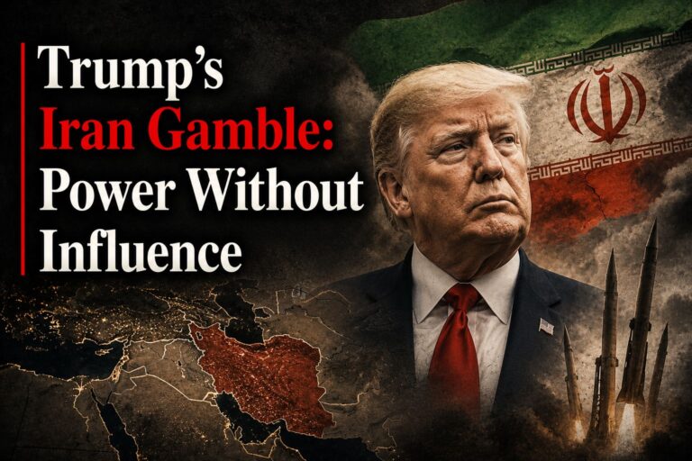 Trump’s Iran Gamble: Power Without Influence