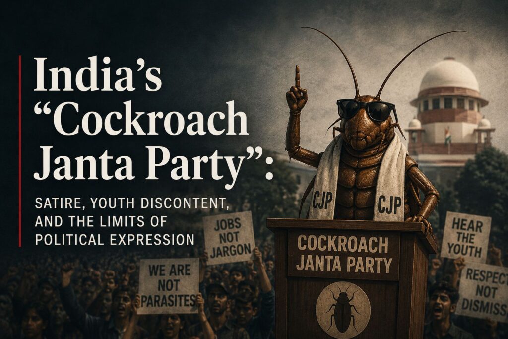 India’s “Cockroach Janta Party”: Satire, Youth Discontent, and the Limits of Political Expression