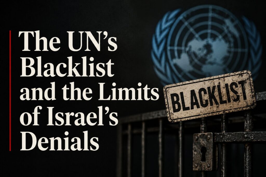 The UN's Blacklist and the Limits of Israel's Denials