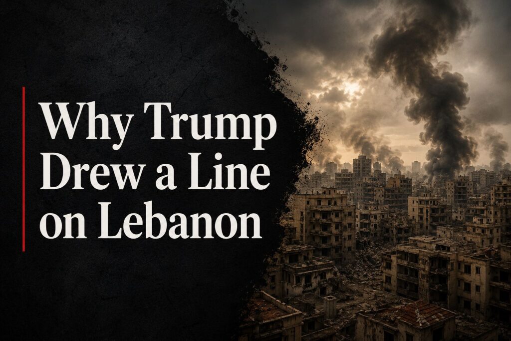 Why Trump Drew a Line on Lebanon