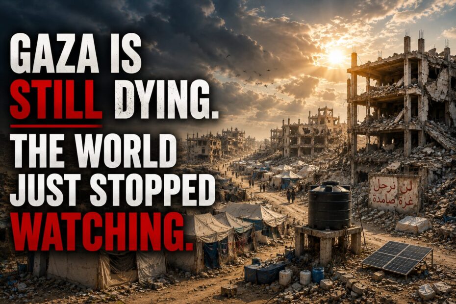 Gaza Is Still Dying. The World Just Stopped Watching.