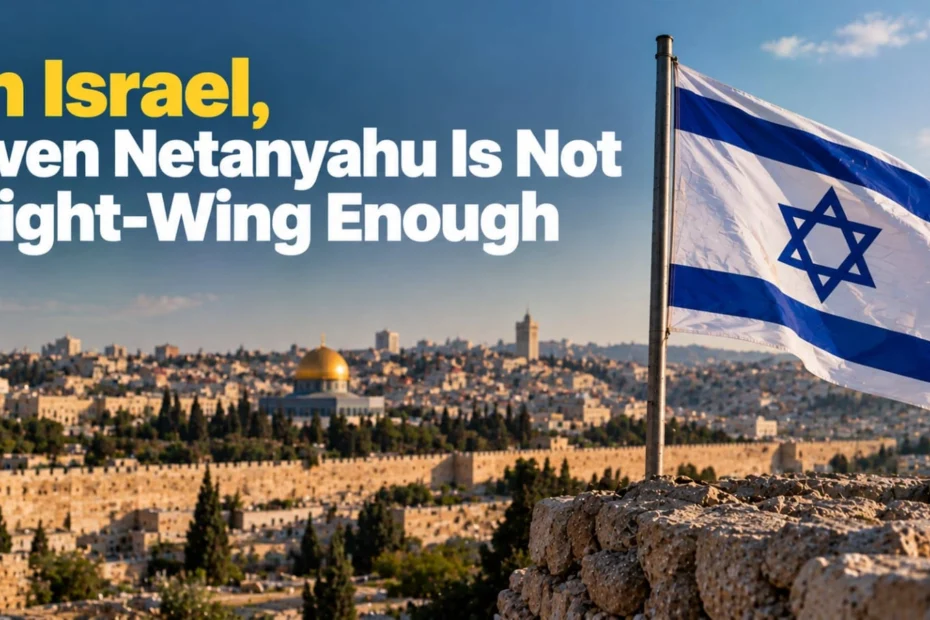 In Israel, Even Netanyahu Is Not Right-Wing Enough