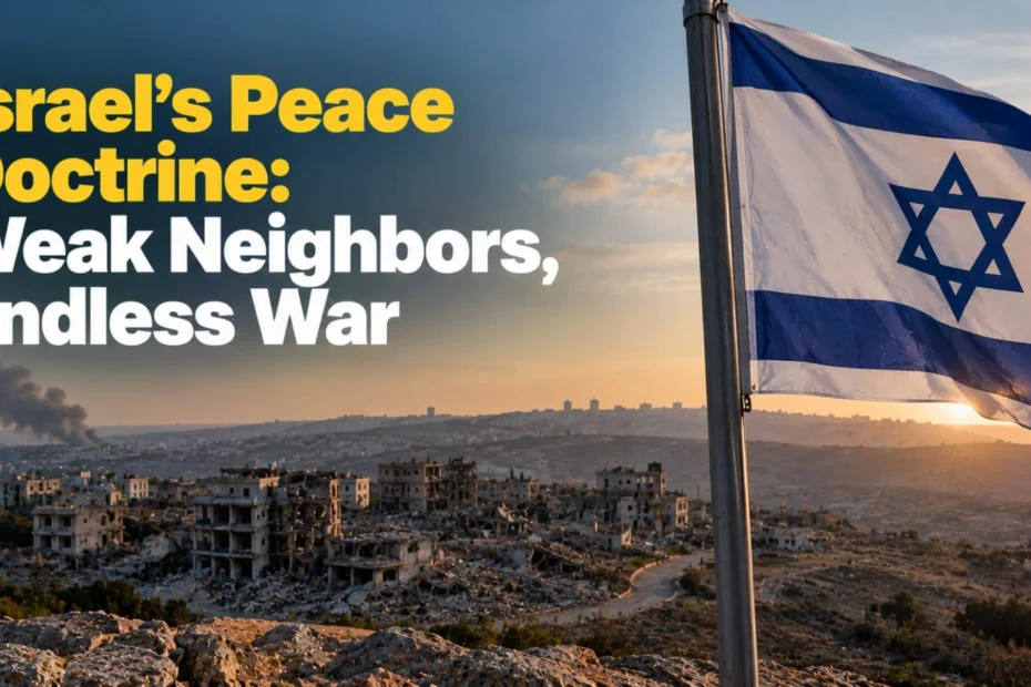 Israel’s Peace Doctrine: Weak Neighbors, Endless War